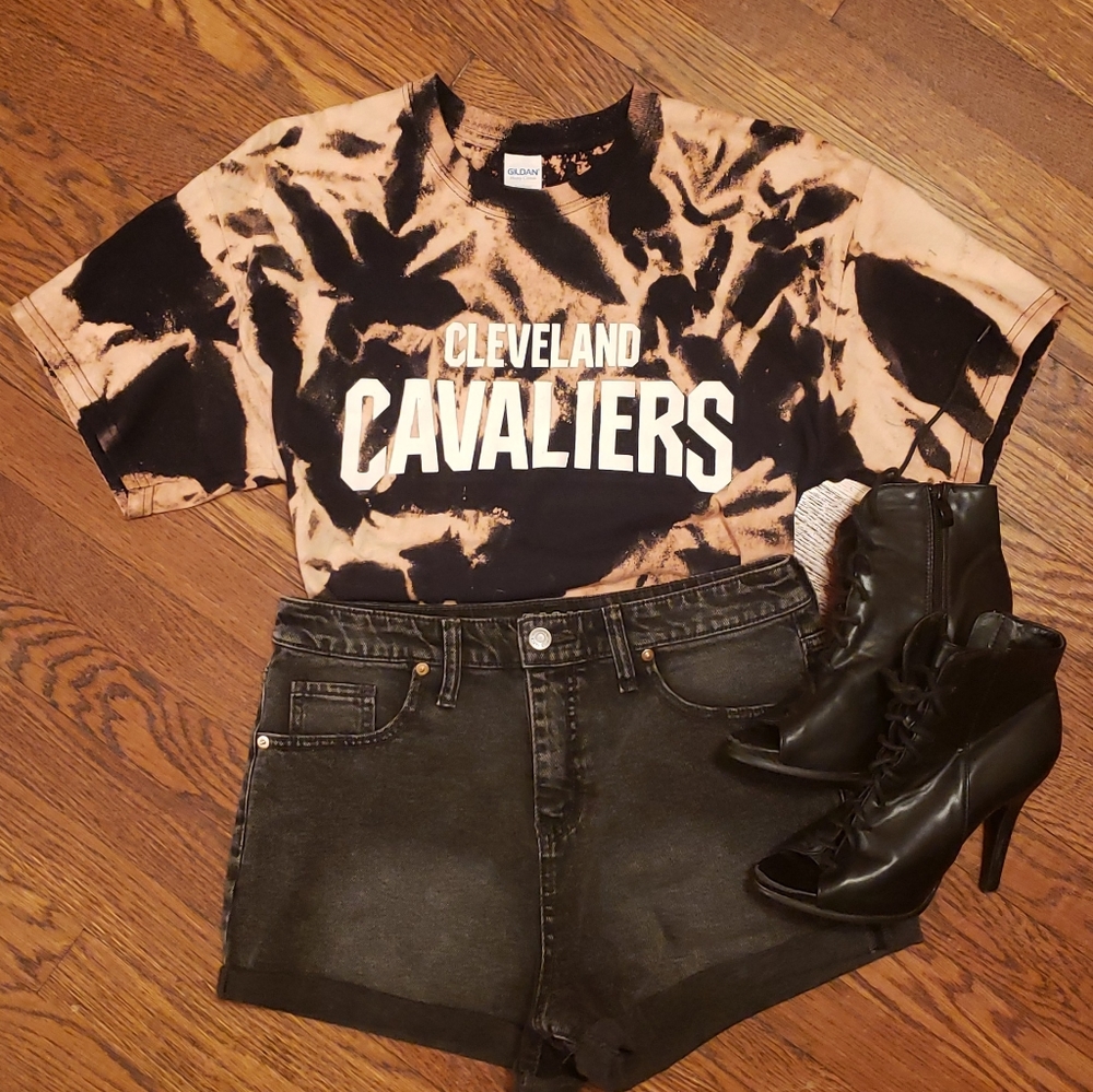 Cleveland Cavaliers custom DIY distressed shirt